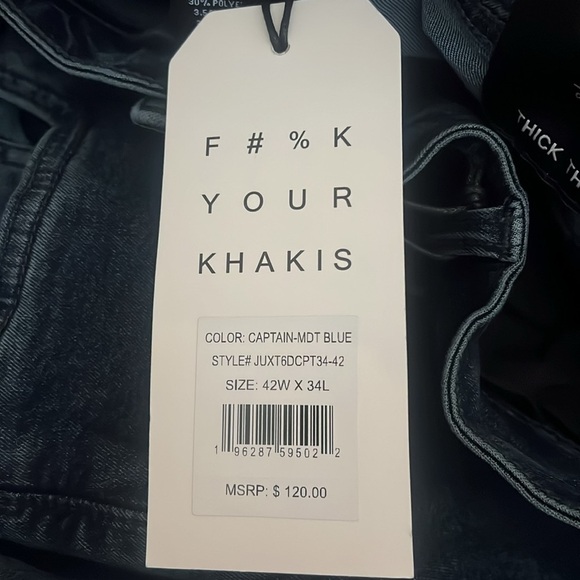 TPJ The Perfect Jean Thick Thicc Captain Midnight Blue Stretch Jeans 42x34 - Picture 10 of 12